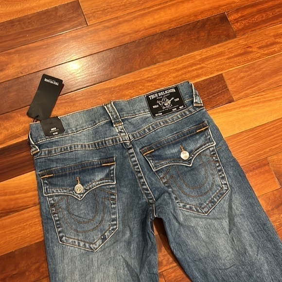 ⭐️ New True Religion Rocco Flap Relaxed Skinny Jeans Size 30/35 Long - Picture 6 of 10